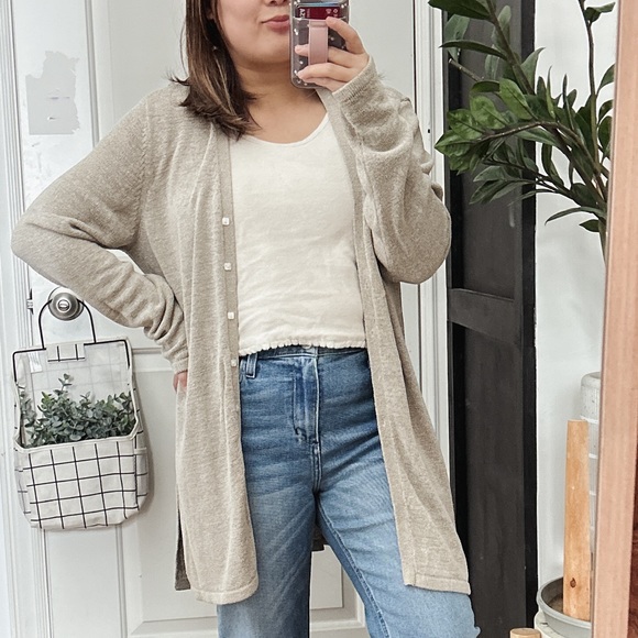 Vintage August‎ Max Silk Blend Lightweight Cardigan. Size 4 - Picture 9 of 9